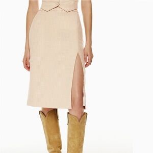 NWT Wilfred Patio Midi Skirt